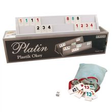 Bisepetim 1010211 Platin Plastik Okey Takımı