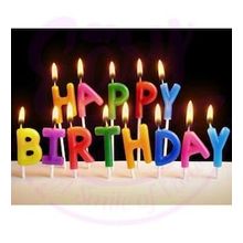 Bisepetim Rengarenk Happy Birthday Yazılabilen Doğum Günü Mumu