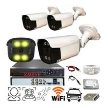 Bises BS 2404W 5 MP Lens 1080p Gece Renkli Gösteren Metal Kasa Güvenlik Kamerası - 3 Kameralı