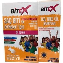 Bitex Bit Spreyi 100 ml ve Şampuan 150 ml Seti, Çelik Tarak Hediyeli