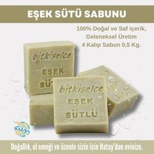 Bitkiselce 4x450 gr El Yapımı Eşek Sütü Sabunu