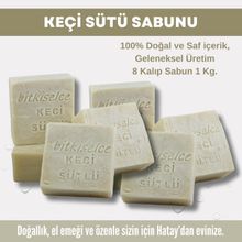 Bitkiselce 8x950 gr El Yapımı Keçi Sütü Sabunu