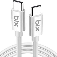 Bix BX-UC02C 1.2 mt Beyaz 60W Type-C To Type-C Hızlı Şarj ve Data Kablosu