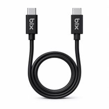 Bix BX-UC02C 1.2 mt Siyah 60W Type-C to Type-C Hızlı Şarj ve Data Kablosu