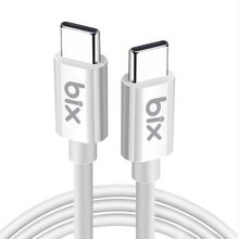 Bix BX-UC02C 1 mt Beyaz 60W Type-C to Type-C Hızlı Şarj ve Data Kablosu