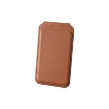 Bix TMW2 iPhone Kahverengi Magsafe Manyetik Deri Kartlık Katlanabilir Standlı Cüzdan