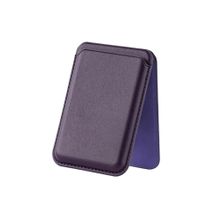 Bix TMW4 iPhone Kiraz Moru Magsafe Manyetik Kartlık Standlı Katlanabilir Uyumlu Deri Cüzdan