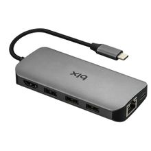 Bix Type-C Kart Okuyucu HDMI Ethernet USB Dönüştürücü
