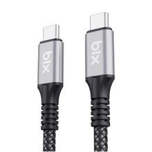 Bix USB4 Thunderbolt 3/4 USB-C 240W 40 Gbps 8K 60 Hz UHD 1 mt Hızlı Şarj Data ve Görüntü Aktarım Kablosu