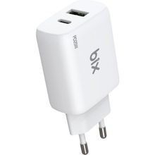 Bix ZH-2U41T 25 W PD Çift Portlu Beyaz Hızlı Şarj Adaptörü