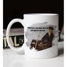 BK 1 Gift Emekli Tasarımlı Beyaz Kupa