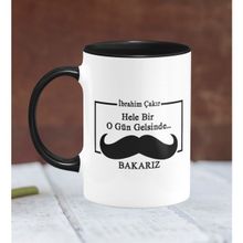 BK 31-303S Kişiye Özel Babalar Günü Temalı Siyah Kupa Bardak