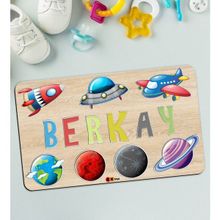 BK 5 Toys Çocuklara Özel İsimli Büyük Boy Ahşap Eğitici Yapboz 50x30 cm Puzzle