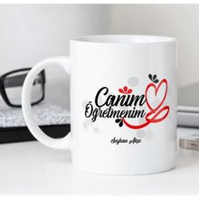 BK Canım Öğretmenim Beyaz Kupa Bardak