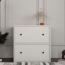 BK Concept ÇA-D-1047-Ç Beyaz 65 cm Düşer Kapaklı Çok Amaçlı Dolap