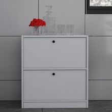 BK Concept ÇA-D-1140-Ç 65,4 cm Çıtasız Kapaklı Beyaz Çok Amaçlı Dolap