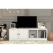 BK Concept TV-1004-Ç Beyaz 130 cm Kitaplıklı Tv Ünitesi