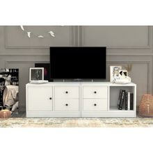 BK Concept TV-1008-Ç Beyaz 130 cm Dolaplı Çekmeceli Tv Ünitesi