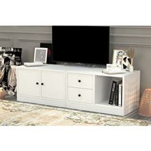 BK Concept TV-1009-Ç Beyaz 130 cm Dolaplı Çekmeceli Tv Ünitesi