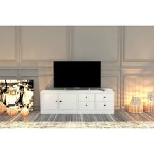 BK Concept TV-1013-Ç Beyaz 130 cm Dolaplı Çekmeceli Tv Ünitesi