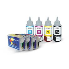 BK Epson 1281-1284 Uyumlu Kolay Dolan Kartuş Epson Mürekkepli Set