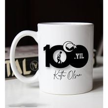 BK Gift 100 Yıl Hediyesi 29 Ekim Temalı 1 Beyaz Kupa