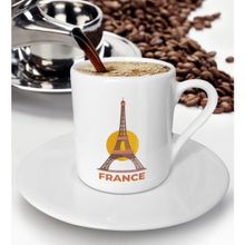 BK Gift Beyaz France Tasarımlı Türk Kahvesi Fincanı