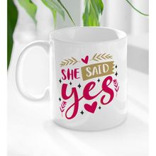 BK Gift Beyaz She Said Yes Tasarımlı 3 Kupa