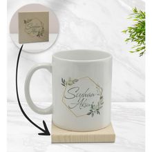 BK Gift Kişiye Özel - 11 Çiçek Tasarımlı Beyaz Kupa Bardak