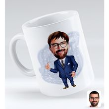 BK Gift Kişiye Özel Erkek Ceo 6 Karikatürlü Beyaz Kupa Bardak