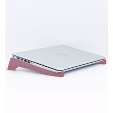 BK Gift Taşınabilir Ahşap Pembe Notebook Laptop Standı