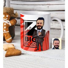 BK Kişiye Özel Bay Big Boss Karikatür Beyaz Kupa Bardak