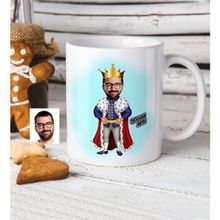 BK Kişiye Özel Kral Karikatür Beyaz Kupa Bardak