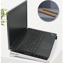 BK Kişiye Özel Taşınabilir Ahşap Beyaz Notebook Laptop Standı