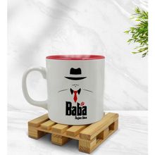 BK Model 17 Baba Godfather Tasarımlı Kırmızı Beyaz Kupa Bardak
