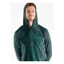 Blackspade 7579 Yeşil Melanj Kapüşonlu Baskılı Erkek Sweatshirt