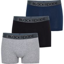 Blackspade 9472 3'lü Paket Gri Lacivert Siyah Erkek Boxer