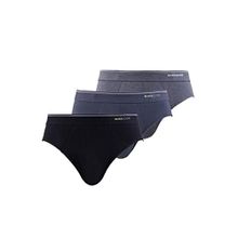 Blackspade 9672 3'lü Siyah Füme Antrasit Erkek Slip Külot