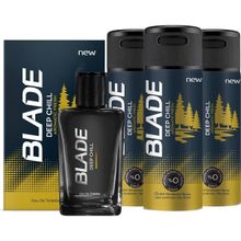 Blade Deep Chill 70 ml EDT Parfüm + 3x150 ml Deodorant