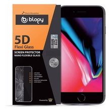 Blogy iPhone 8 Plus 7 Plus Flexi Siyah 5D Ekran Koruyucu