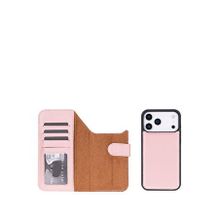 BloominBag Bloomcase Magic Iphone 17 Pro Max Blush Pembe Ayrılabilir Deri Cüzdanlı Telefon Kılıfı