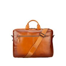 BloominBag Bloomurban Shield 16"" Tan Taba Deri Unisex Macbook Laptop Çantası