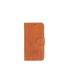 BloominBag iPhone 16 Pro Taba Aurel Magna Mocca Sand Deri Rfid Korumalı Magsafe Uyumlu Cüzdan Telefon Kılıfı