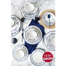 Blue Bloom 24 Parça 6 Kişilik Yemek Takımı