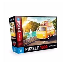 Blue Focus 1000 Parça Retro Minibüs Puzzle