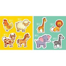 Blue Focus Baby Puzzle Vahşi ve Çiftlik Hayvanları Puzzle Seti