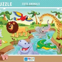 Blue Focus Sevimli Hayvanlar 30 Parça Puzzle