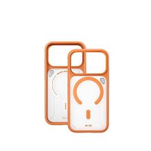 Blueo Frosted Anti-slip Iphone 17 Pro Magsafe Turuncu Uyumlu Silikon Telefon Kılıfı