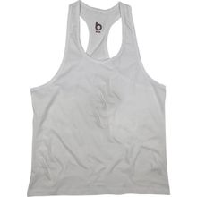 Bluu Basic Beyaz Fitness Gym Tank Top Erkek Sporcu Atleti