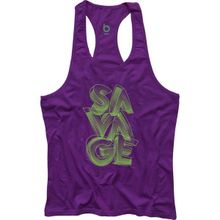 Bluu Savage Çok Renkli Fitness Gym Tank Top Erkek Sporcu Atleti